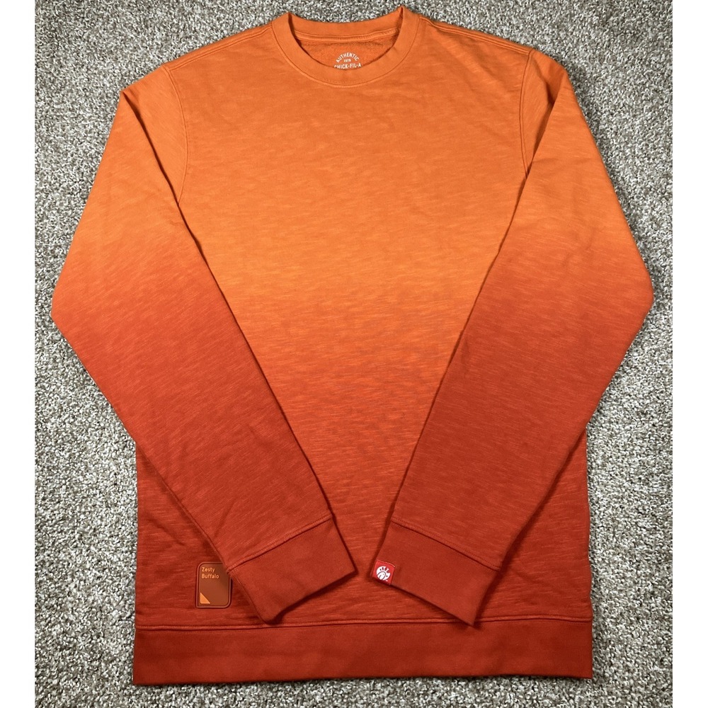 Chick-Fil-A‎ Limited Edition Zesty Buffalo Ombre Sweatshirt Orange Size Small
